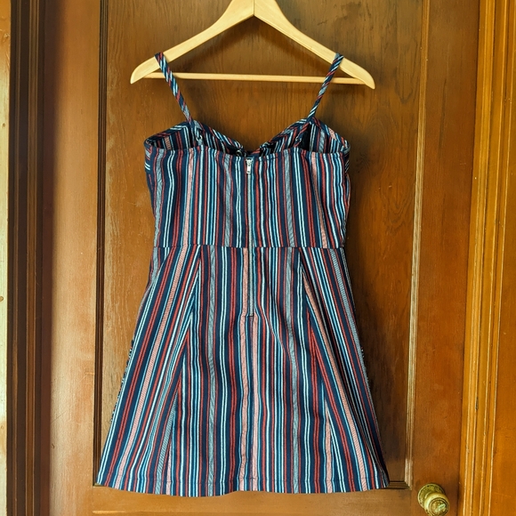 GB Gianni Bini Striped Mini Dress medium - Picture 2 of 5